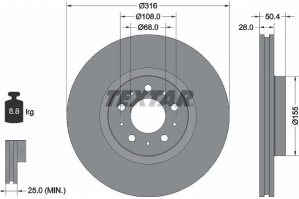 Textar Δισκόπλακα - 92126603