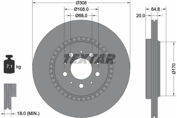 Textar Δισκόπλακα - 92126803