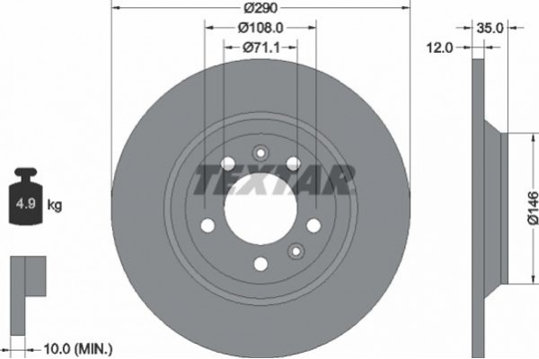 Textar Δισκόπλακα - 92129603