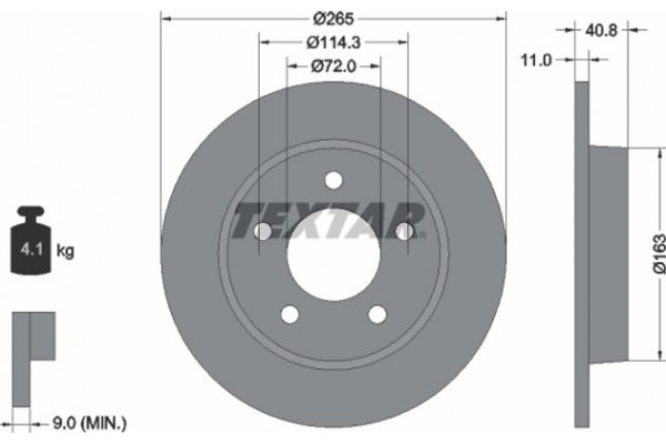 Textar Δισκόπλακα - 92130500