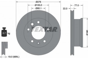 Textar Δισκόπλακα - 92131503