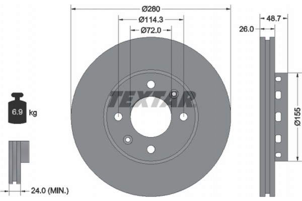 Textar Δισκόπλακα - 92131700 Textar Δισκόπλακα - 92131700