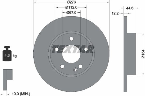 Textar Δισκόπλακα - 92131803