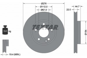 Textar Δισκόπλακα - 92131903