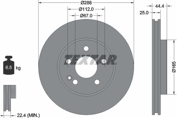 Textar Δισκόπλακα - 92132005