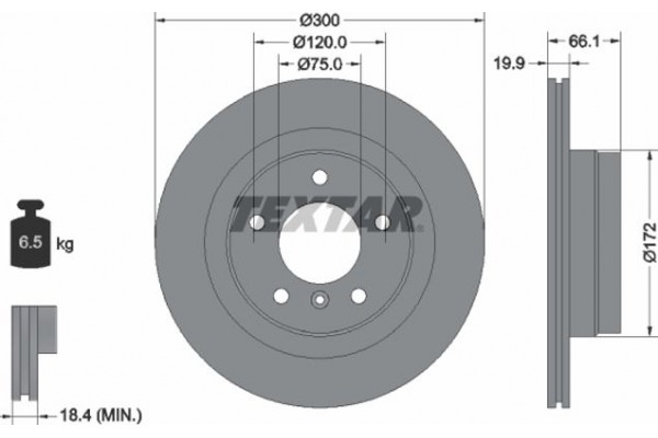 Textar Δισκόπλακα - 92133003