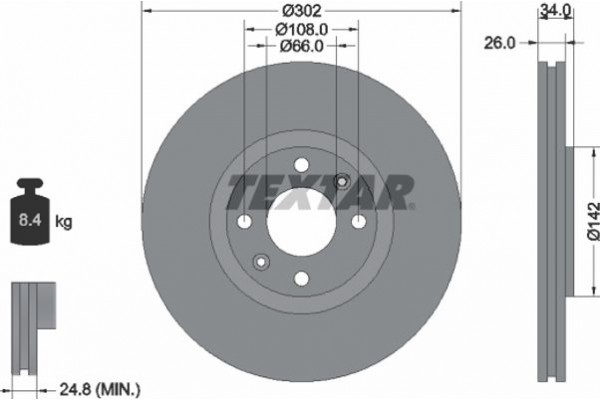 Textar Δισκόπλακα - 92133203