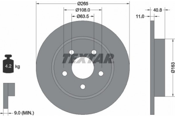 Textar Δισκόπλακα - 92133703