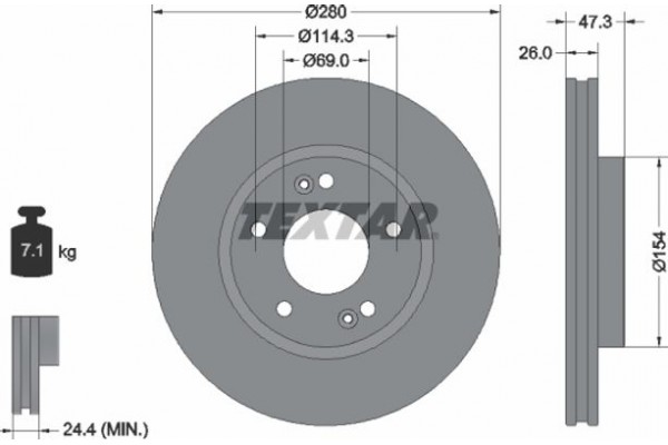 Textar Δισκόπλακα - 92133905