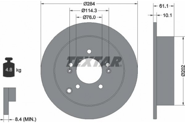 Textar Δισκόπλακα - 92134003