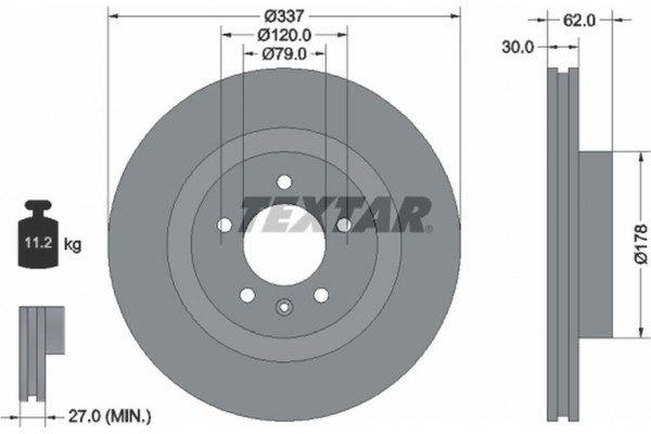 Textar Δισκόπλακα - 92134600