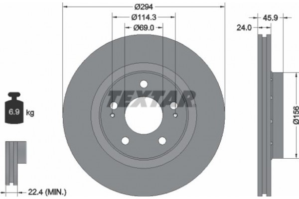 Textar Δισκόπλακα - 92135203