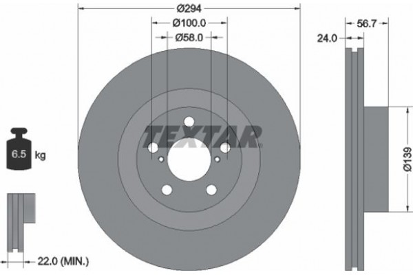 Textar Δισκόπλακα - 92139500