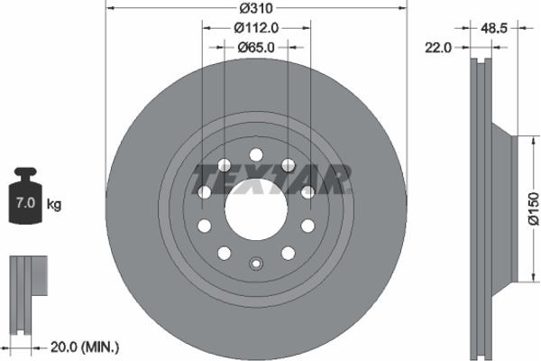 Textar Δισκόπλακα - 92140703