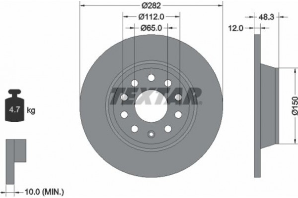 Textar Δισκόπλακα - 92140803