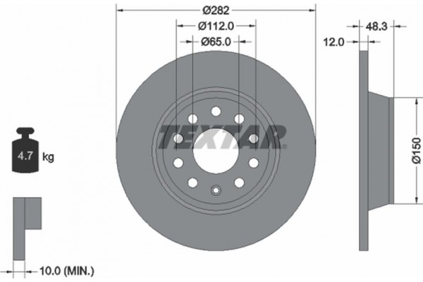 Textar Δισκόπλακα - 92140803 Textar Δισκόπλακα - 92140803
