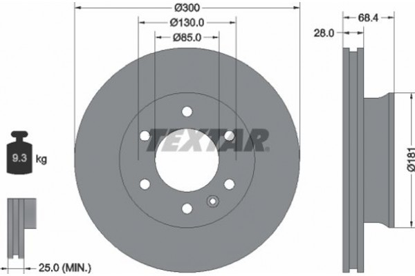 Textar Δισκόπλακα - 93143203