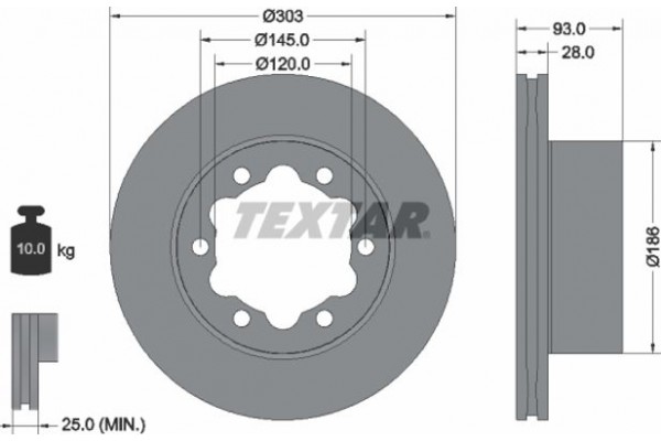 Textar Δισκόπλακα - 93143403