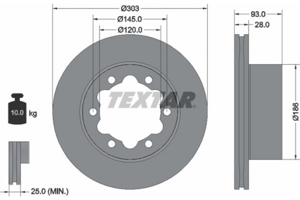 Textar Δισκόπλακα - 93143403
