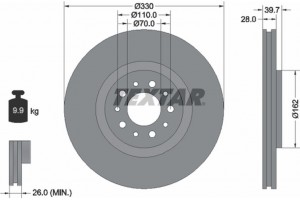 Textar Δισκόπλακα - 92145103