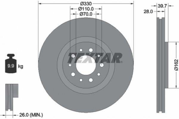 Textar Δισκόπλακα - 92145103
