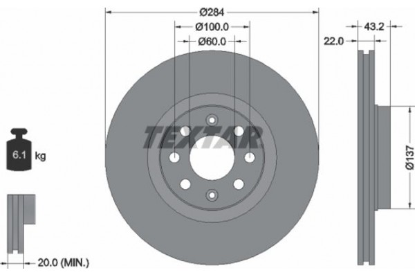 Textar Δισκόπλακα - 92145803