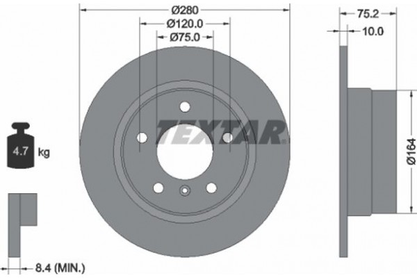 Textar Δισκόπλακα - 92146003