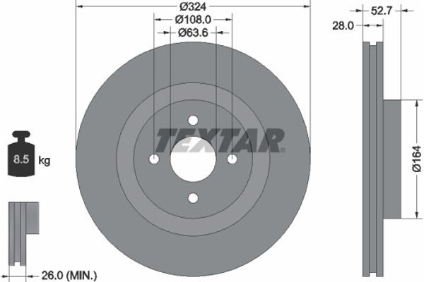 Textar Δισκόπλακα - 92146400