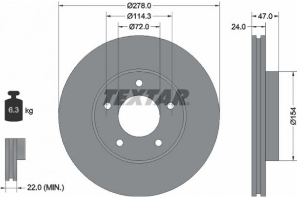 Textar Δισκόπλακα - 92146503