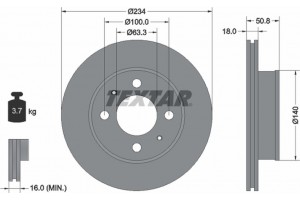 Textar Δισκόπλακα - 92146803
