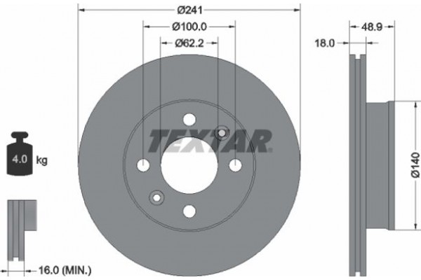 Textar Δισκόπλακα - 92147103