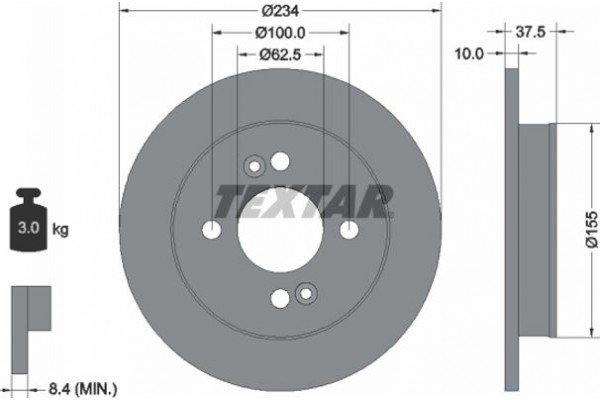 Textar Δισκόπλακα - 92147203