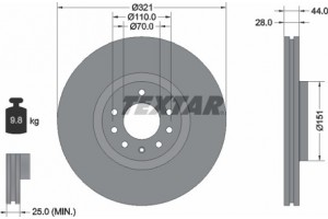 Textar Δισκόπλακα - 92149803