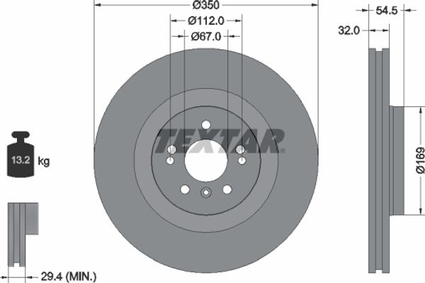 Textar Δισκόπλακα - 92150703