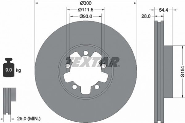 Textar Δισκόπλακα - 92151903