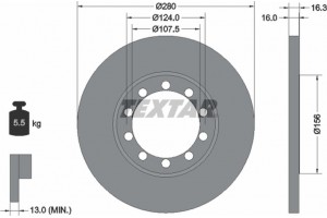 Textar Δισκόπλακα - 92152003