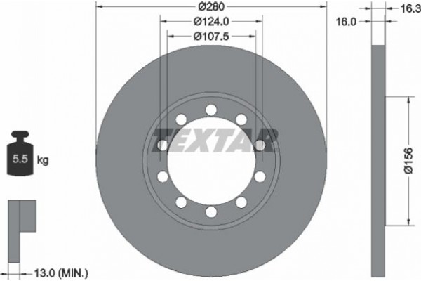 Textar Δισκόπλακα - 92152003