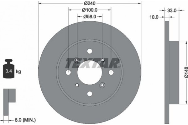 Textar Δισκόπλακα - 92153300