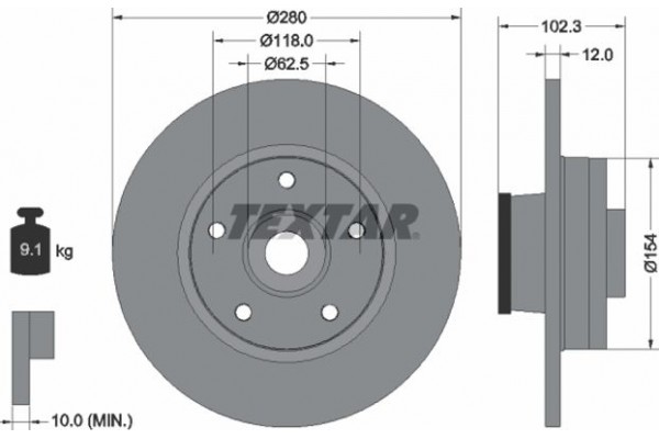 Textar Δισκόπλακα - 92153703