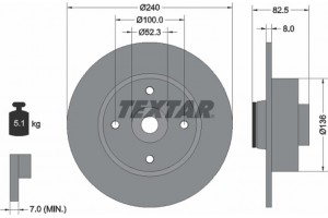Textar Δισκόπλακα - 92154403