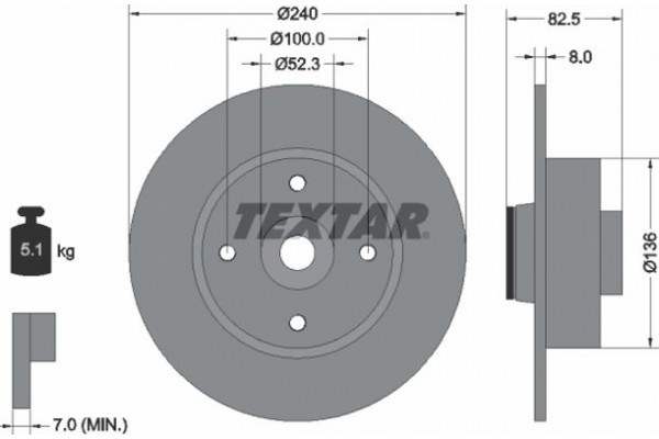 Textar Δισκόπλακα - 92154403