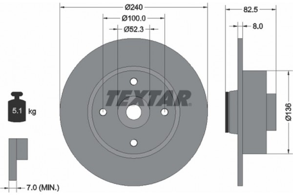 Textar Δισκόπλακα - 92154403