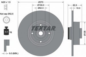 Textar Δισκόπλακα - 92154503