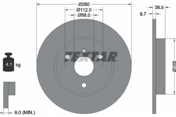 Textar Δισκόπλακα - 92155503