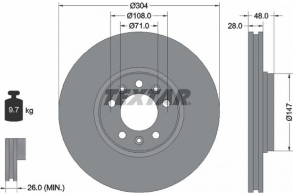 Textar Δισκόπλακα - 92157003