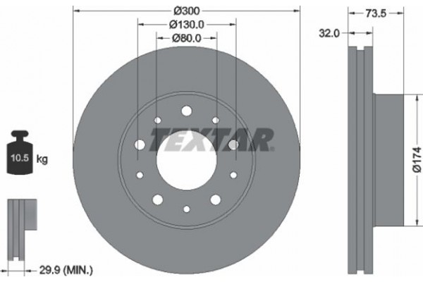 Textar Δισκόπλακα - 92157303