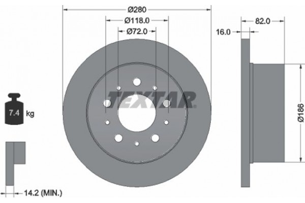 Textar Δισκόπλακα - 92157403