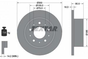 Textar Δισκόπλακα - 92157600