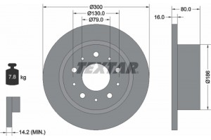 Textar Δισκόπλακα - 92157600