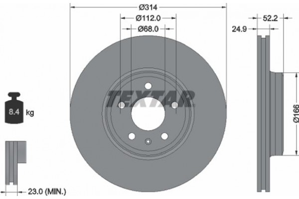 Textar Δισκόπλακα - 92159905